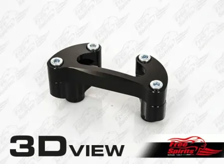 Free Spirits Oversize Risers (28.6mm-1 1/8 Inches) For Triumph Thruxton R (Black) (302502K)