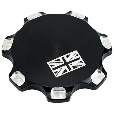 Joker Machine Triumph Billet Gas Cap Union Jack Black (09-040BB)