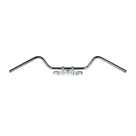 TRW Custom 22mm Mystic high Steel Handlebar TUV And ABE Approved in Chrome Finish (MCL130SC)