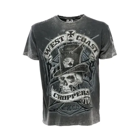 West Coast Choppers Cash Only T-shirt Black Size Medium (WCCTS132623GRM)