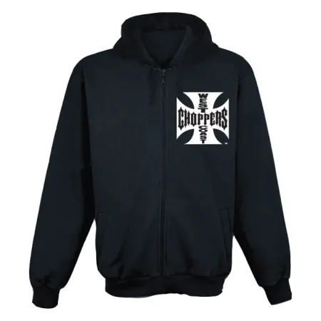 West Coast Choppers OG Classic Zip Hoodie Black Size 2XL (WCCHD0010ZW2XL)