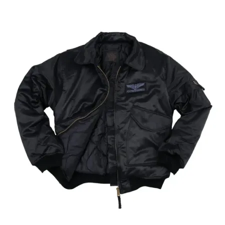 Army Surplus Heavy CWU Jacket Black Size Medium (1224111-M)