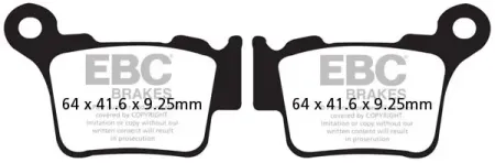 Ebc Carbon X / TT Series Brake Pads (FA368TT)