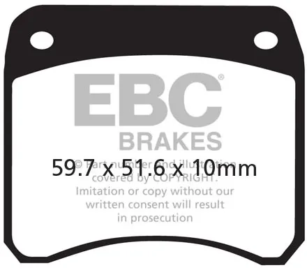 Ebc Organic Brake Pads (FA016)
