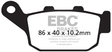 Ebc V-pad Semi Sintered Brake Pads (FA140V)