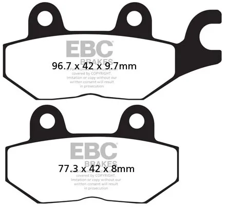 Ebc Double-h Sintered Brake Pads (FA215/2HH)