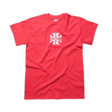 West Coast Choppers OG Classic T-shirt Red/White Size Medium (WCCTS032721RDM)