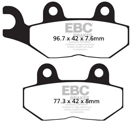 Ebc Double-h Sintered Brake Pads (FA214HH)