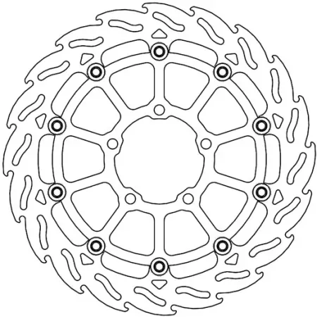 *6 Days Extra Transit TIME* Moto-master Flame Series Floating Brake Rotor (112328)