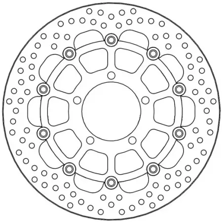 *6 Days Extra Transit TIME* Moto-master Halo Series Floating Brake Rotor (112166)
