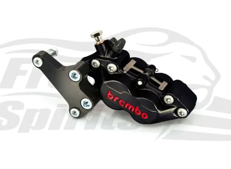 Free Spirits Front 4 Piston Brake Caliper In Black For Triumph Street Cup Models (303819K)