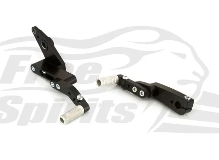 Free Spirits Reclining Pedals Kit In Black For Triumph Tiger 1200 & Tiger Explorer Models (306209K)