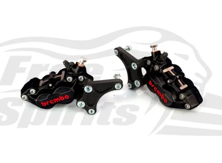 Free Spirits 4 Piston Front Brake Calipers In Black For Triumph Street Triple N 675 & S 660 Models (303801K)