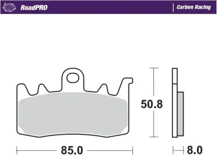 Moto-master Roadpro Front Brake Pads Racing SERIES. Carbon (408006)