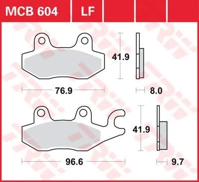 TRW All Round Sintered Metal Brake Pads (MCB604)