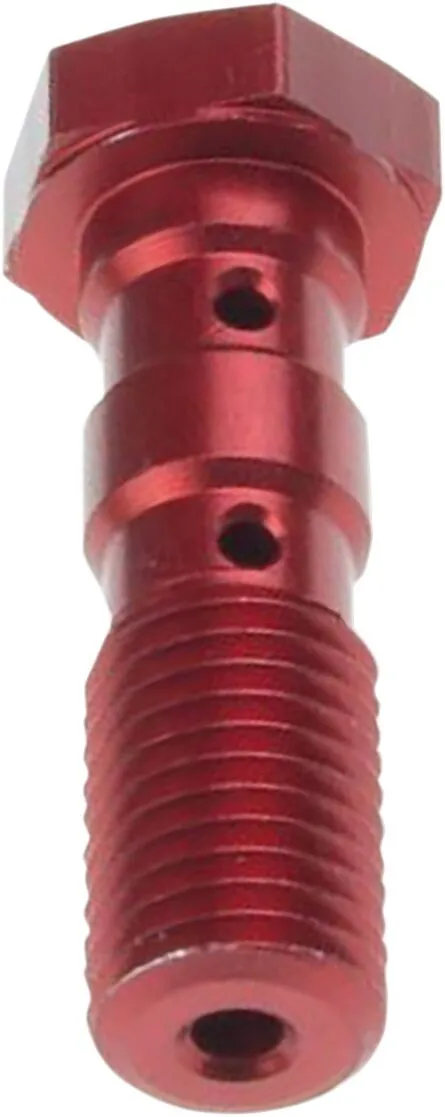 TRW Double Banjo Bolt, M10X1.25, Aluminium, Red (MCH951R)