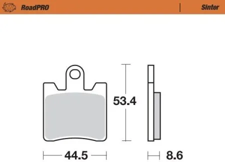 Moto Master RoadPRO Sinder Brake Pad Front (405301)