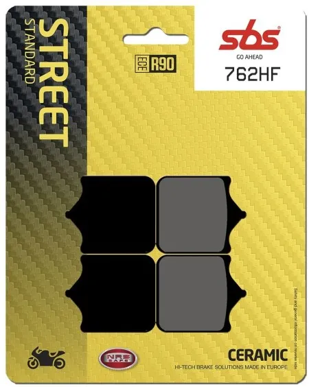 SBS HF Street Ceramic Organic Brake Pads (762HF)