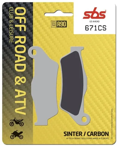 SBS Brake Pad Carbon Sinter Hi-tech (671CS)