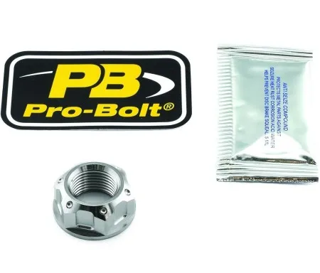 Pro Bolt Titanium Flanged Axle Nut M18X(TINUT18150002Z2)