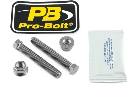 Pro Bolt Titanium Axle/Chain Adjuster Nut & Bolt Set (TIAXLE855SET)