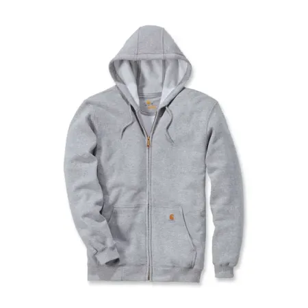 Carhartt Zip Hooded Sweatshirt Heather Grey Size XL (K122-HGYXLREG)