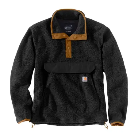 Carhartt Fit Fleece Pullover Black Size Medium (104991-BLKMREG)