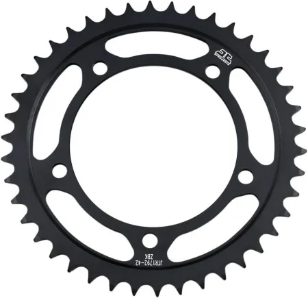 JT Sprockets JTR1792.42ZBK Rear Replacement Sprocket 42 Teeth 525 Pitch Natural C49 High Carbon Steel (JTR1792.42ZBK)
