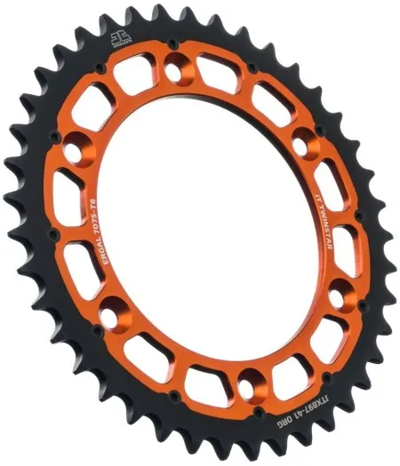 JT Sprockets Twinstar Steel/Aluminum Hybrid Sprocket (JTX897.41ORG)