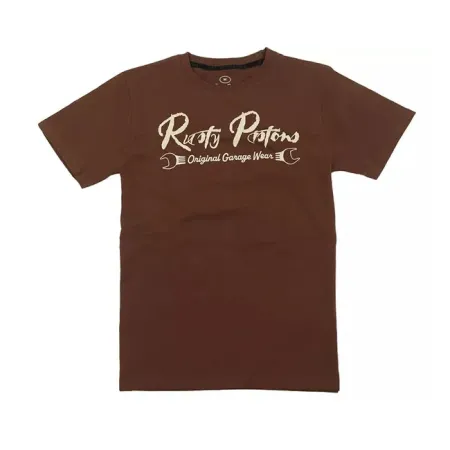 Rusty Pistons Carson T-Shirt Brown Size Medium (RPTSM77-M)