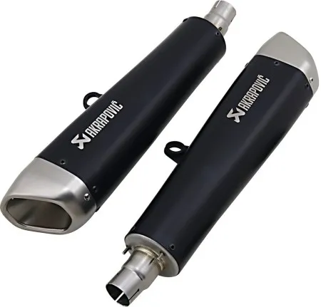 Akrapovic Titanium Slip-On Muffler In Black With EC/ECE Type Approval For Triumph 2016-2024 Thruxton 1200/R/RS & 2019-2020 Speed Twin Models (S-T12SO2-HCQTBL)