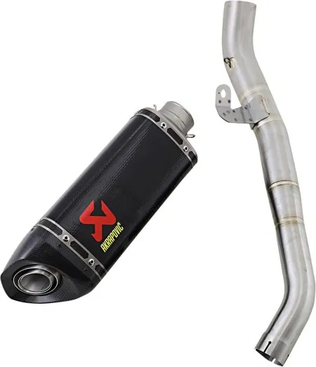 Akrapovic Carbon Fiber Slip-On Muffler With Carbon Fiber End Cap For Triumph 2020-2022 Street Triple 765 S/R/RS Models (S-T7SO3-APC)