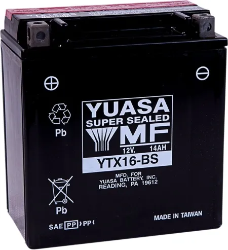 Yuasa AGM Maintenance-Free Battery (YTX16-BS(CP))