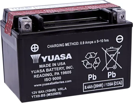 Yuasa AGM Maintenance-Free Battery (YTX9-BS(CP))