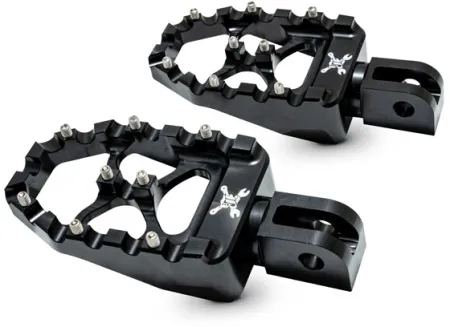 Burly, MX Evolution Passenger Foot PEGS. Black (B13-1017B)
